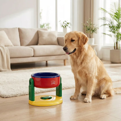 Adjustable Elevated Pet Bowl for Dogs & Cats – Anti-Slip Feeding Stand