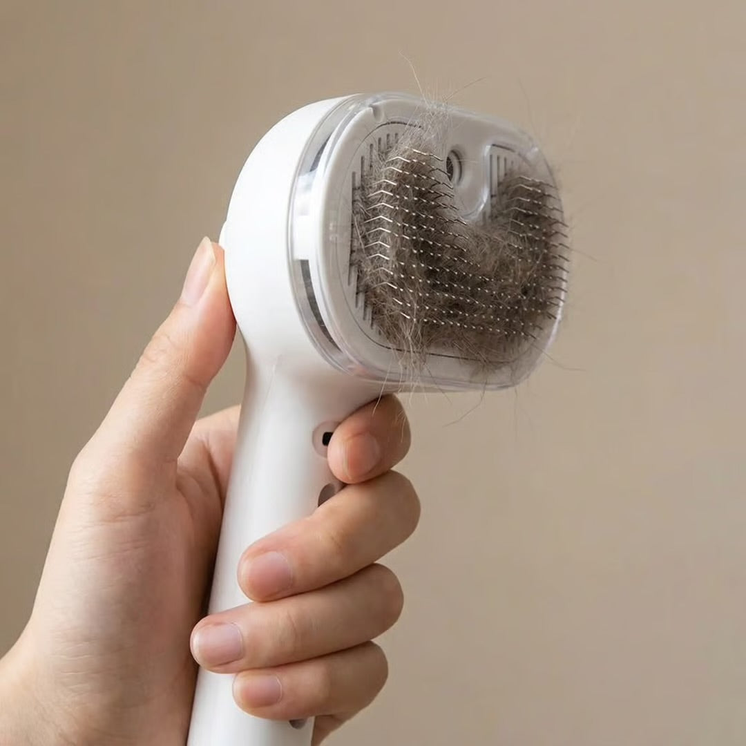 Steam Pet Comb for Dogs & Cats – Deshedding Grooming Brush Tool