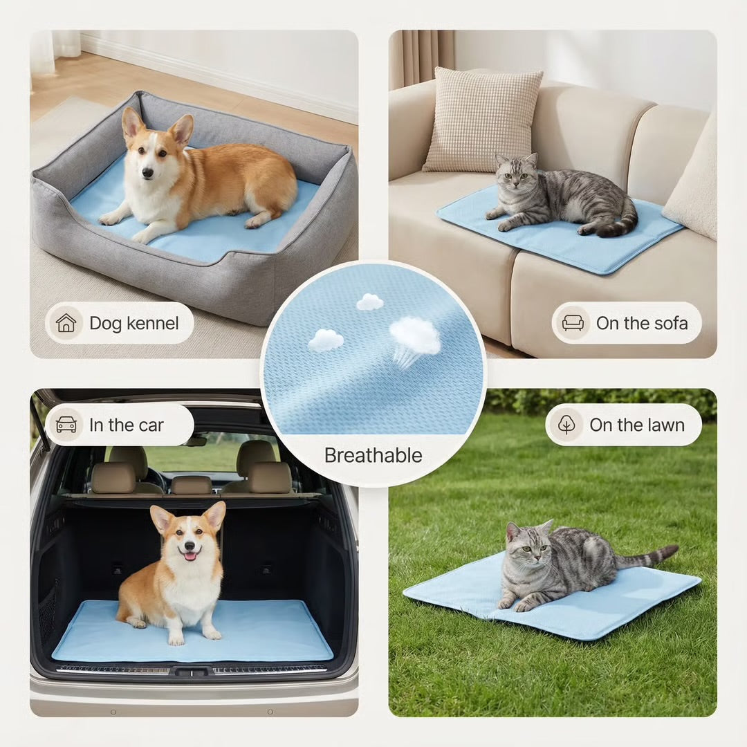 Cooling Dog Mat XXL – Self Cooling Pet Pad for Summer Heat Relief