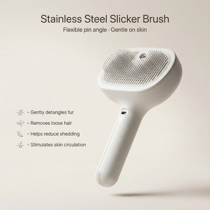 Steam Pet Comb for Dogs & Cats – Deshedding Grooming Brush Tool
